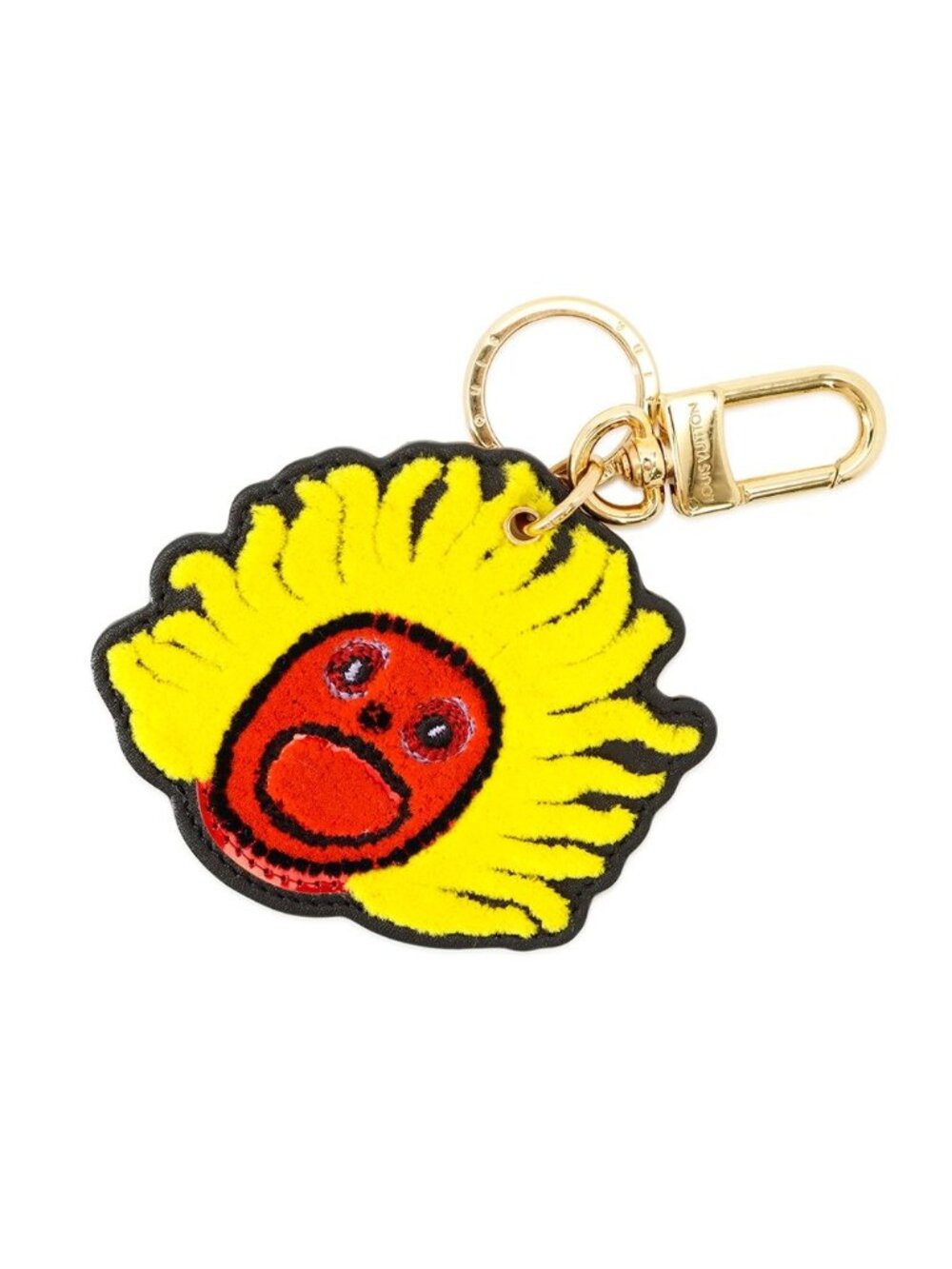 Louis Vuitton Key Holder LV Yk Cles Face Leather Yayoi Kusama Collaboration